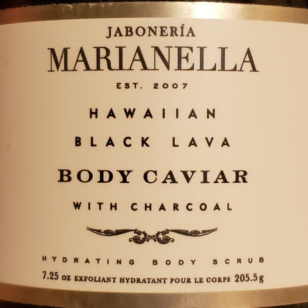 Marianella Hawaiian Blk Lava Body Caviar scrub New
